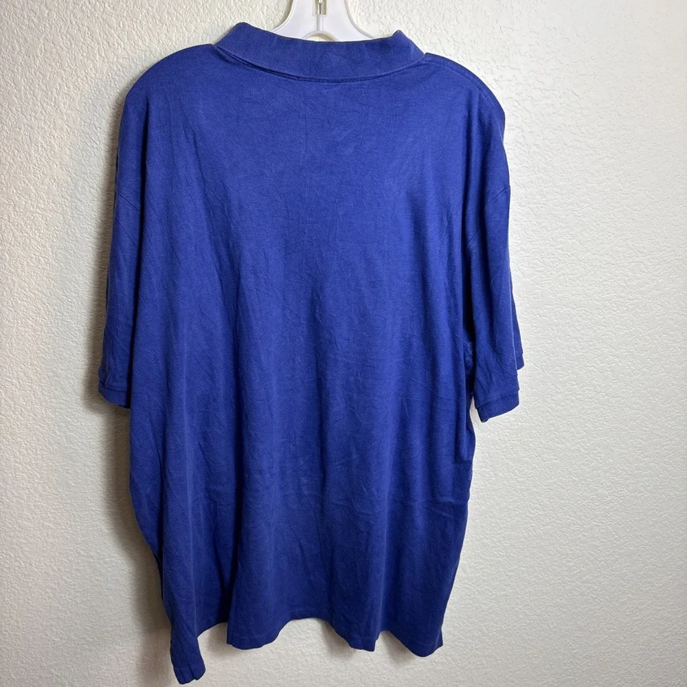 Polo Ralph Lauren Royal Blue Mesh Pique‎ Polo Shirt Mens XLT Big Tall Classic